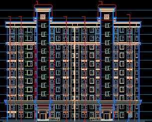某小高层住宅楼建筑工程施工图纸免费下载 - 建筑户型平面图