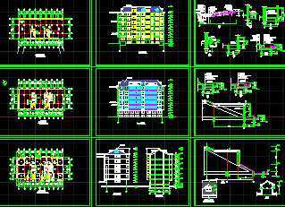 某多层住宅楼建筑施工图免费下载 - 建筑规划图 - 土木工程网