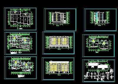 住宅建筑施工图免费下载 - 建筑户型平面图 - 土木工程网
